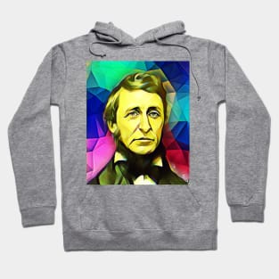 Ralph Waldo Emerson Colourful Portrait | Ralph Waldo Emerson Artwork 6 Hoodie